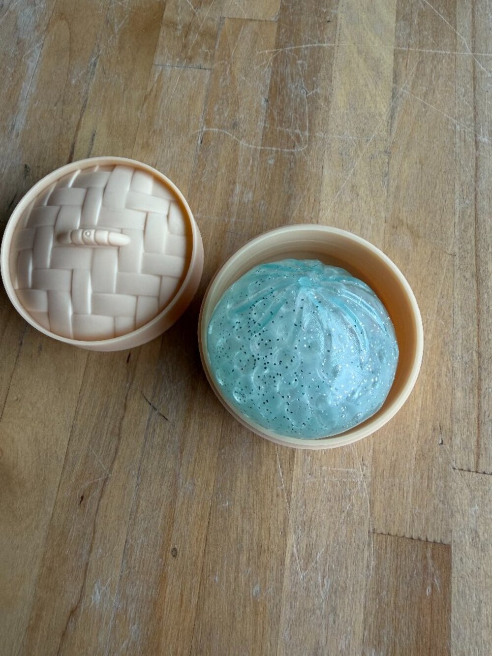 RMS MINI Squishy Mystery Dumpling Bun Crazy Fun Series 3 Light Blue Green